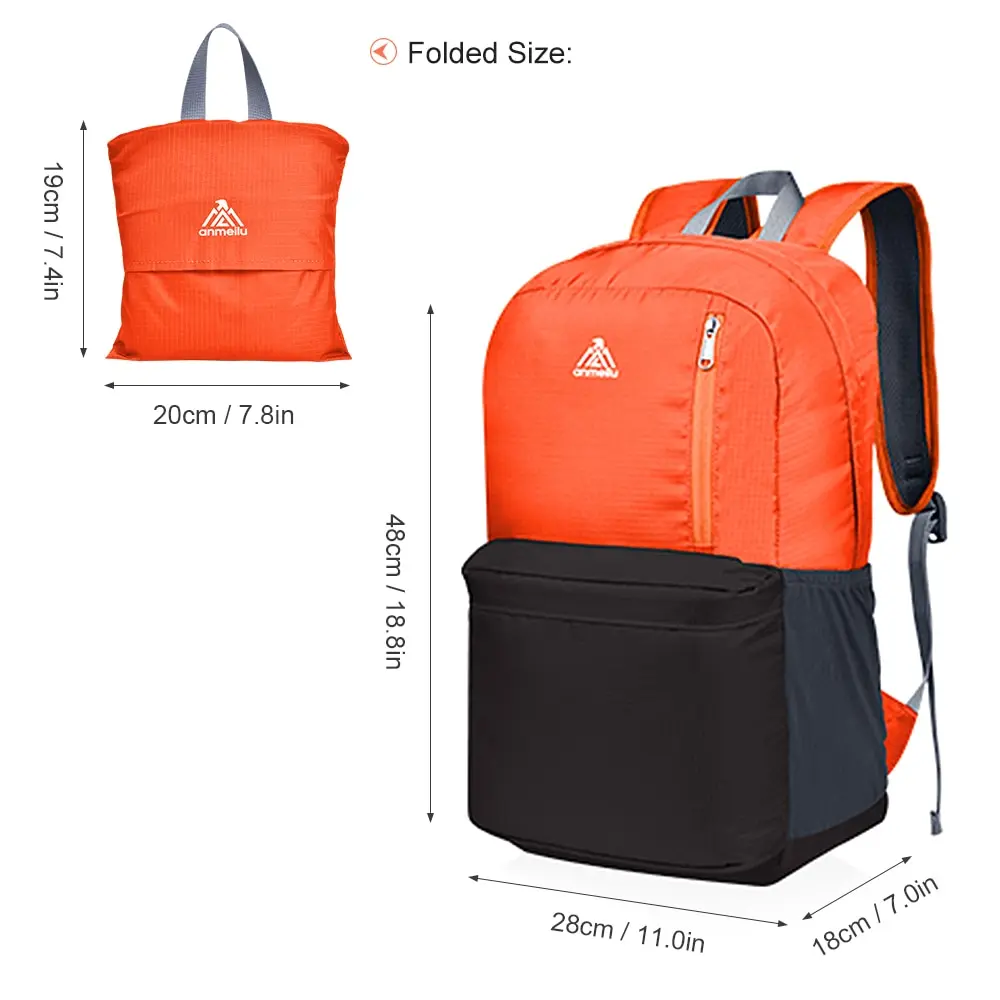 Trekking Super Da Di Esterno Pacchetto Zaino orange Color Borsa Brown Arrampicata Color Acqua blue Campeggio Leggero Black Borse Pieghevole Viaggio Resistente Zainetto Sacchetto Pesca Del 20l 0adqtfx0