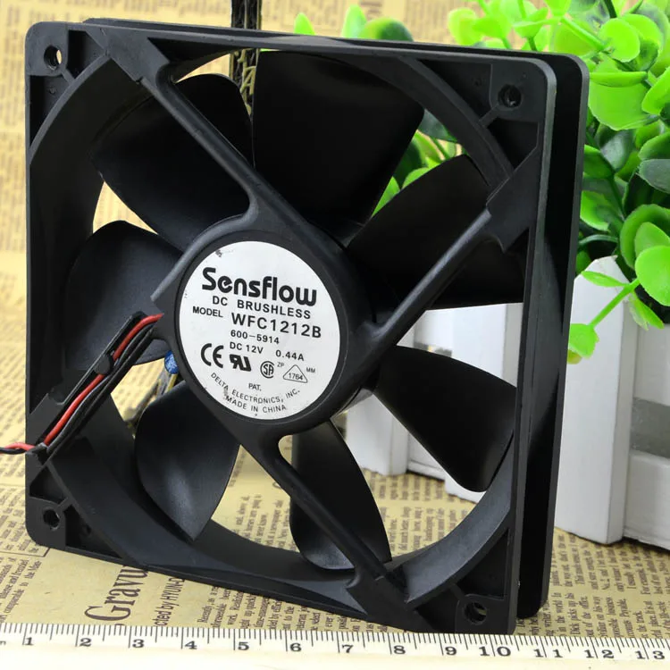 Двухшаровой Вентилятор охлаждения Delta Sensflow 12 В WFC1212B 1202512 см * 2 5 сверхтихий