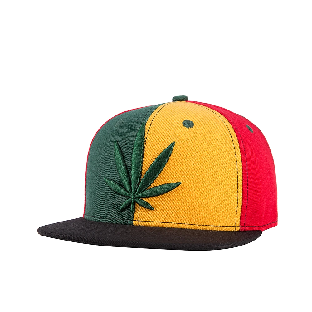 

WUKE 2018 PRINC RICESS Hot style Hemp Leaf Embroidery Snapback Hat Flat hat Baseball Cap Hip Hop Caps for Baby Gift Unisex New