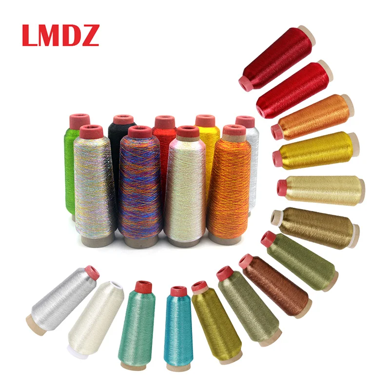 LMDZ металлическая вышивальная пряжа для вязания крючком 1 шт. 3200 м/рулон