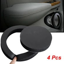 4pcs 6.5inch Bass Interior Pad Accessories Auto Cotton Door Trim Car Speaker Ring Universal Audio Soundproof Sound Insulation