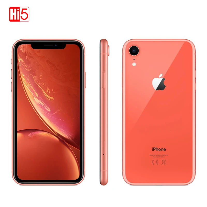 Разблокированный Apple iPhone XR | 6," жидкий retina полностью ЖК-дисплей Дисплей 64 Гб/128 ГБ/256 ГБ Встроенная память 4 аппарат не привязан к оператору сотовой связи Apple смартфонов - Цвет: Coral color