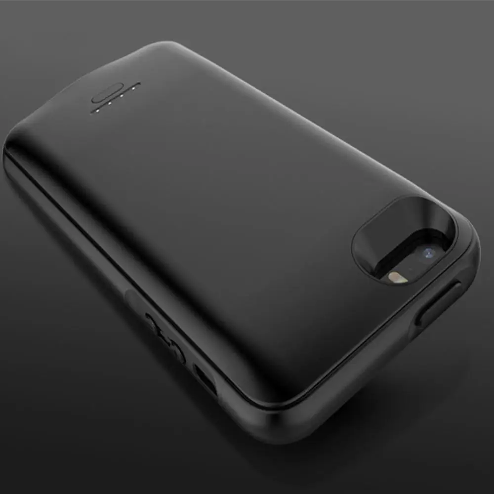 4000 мА/ч для iPhone 5, чехол с питанием из силикагеля, ультра-тонкий умный чехол с зарядным устройством для Iphone 5, чехол с питанием 5S Se - Цвет: black