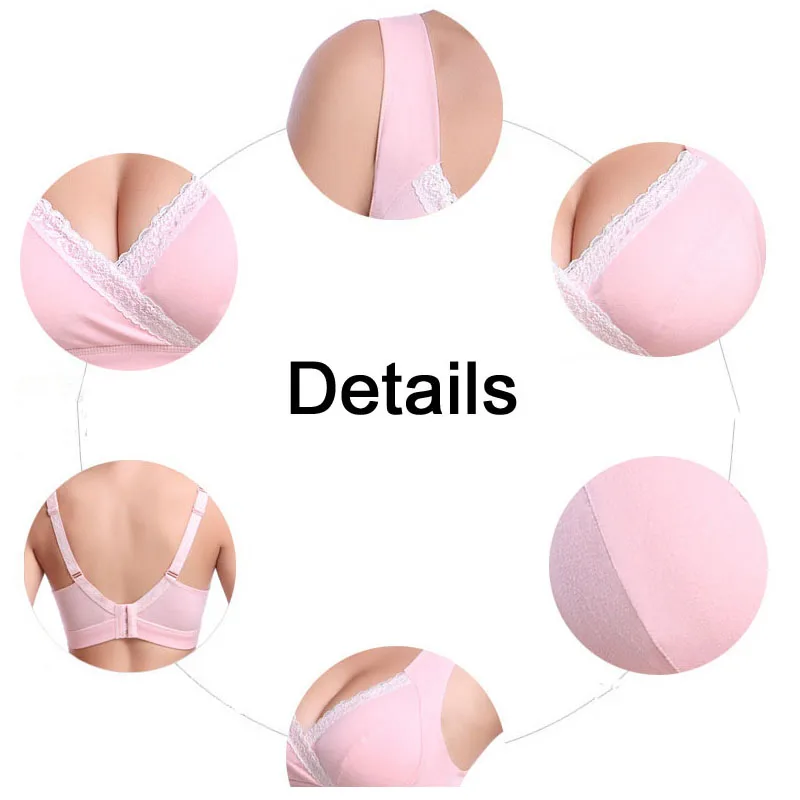 Women Padded Sexy Push Up Bra Lace Edge Mother Wire Free Sleep Cotton Bras Adjusted Straps Ladies Everyday Underwear