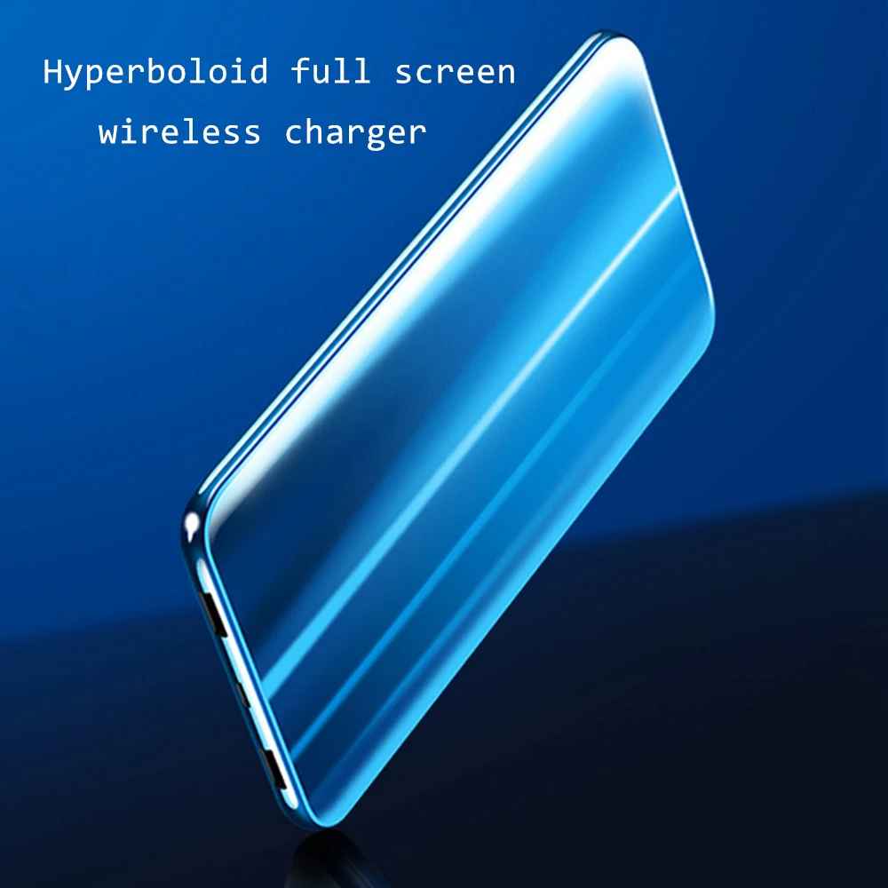 

2019 Ultra-thin QI Wireless Charger Power Bank 10000mAh For iPhone Xiaomi Powerbank Charger Wireless External Battery Pack Bank