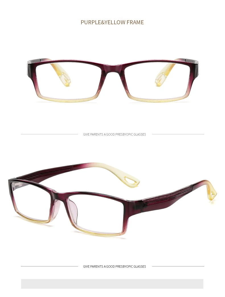 Модные небьющиеся очки для чтения, женские и мужские очки из смолы, прозрачные очки, винтажные круглые очки для чтения