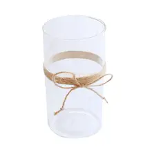 Водная культура Цветочная композиция прозрачное стекло высокая боросиликатная стеклянная ваза офисный стол Ваза Ремесло Декор