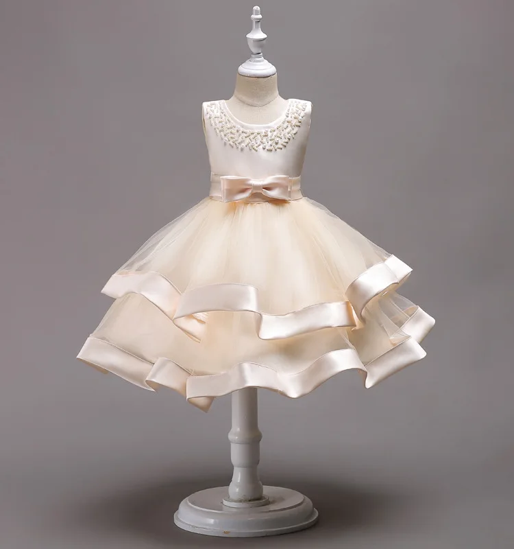 Летняя одежда для маленьких девочек Детские платья для девочек, праздничное платье Элегантная детская одежда платье принцессы на свадьбу для детей 3, 6, 7, 10 лет