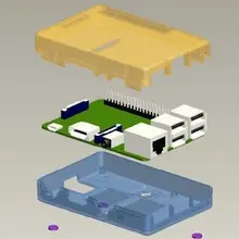 Raspberry Pi B+ Closed Case / Box shell Enclosure for Rasp Pi 2 and Model B +