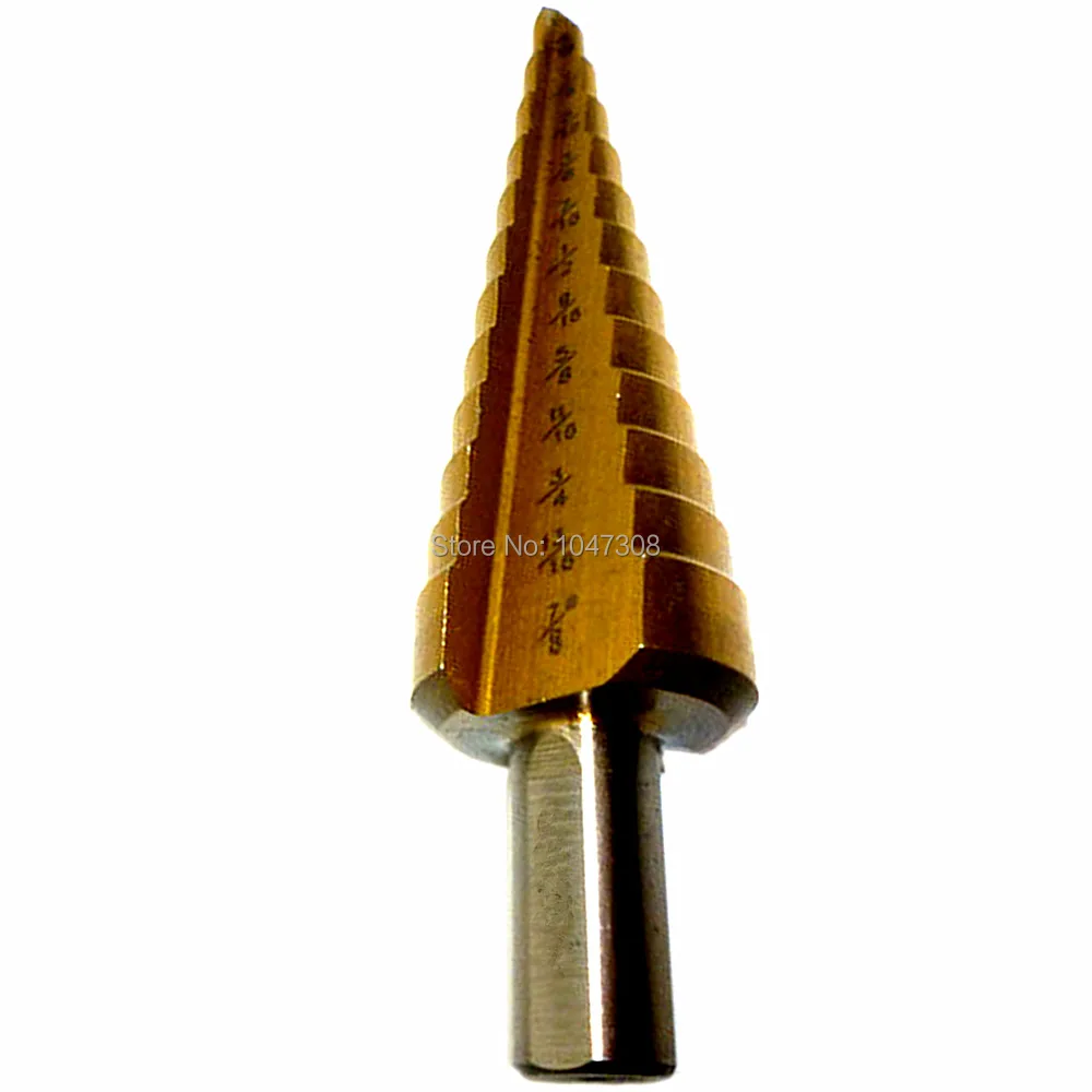 3/16" to 7/8" Titanium Step Drill Bit 12 Different Sizes Reamer Bit