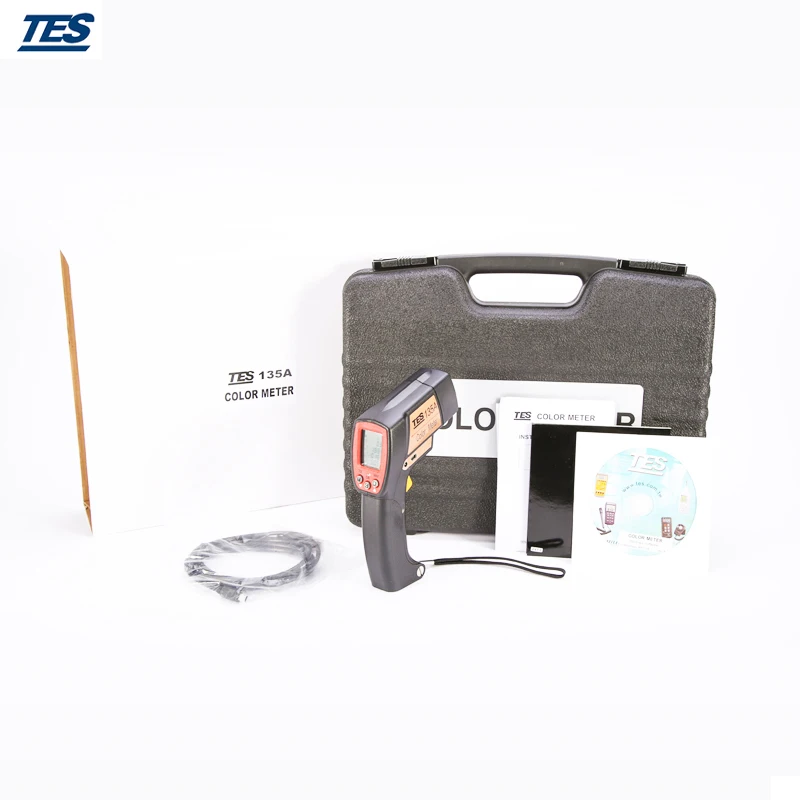 TES-135A USB Цвет метр, цветовой анализатор, портативный разница в цвете метр(ЖК-дисплей