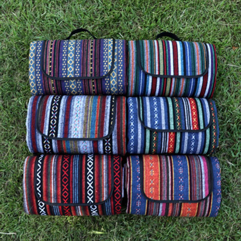 

Outdoor Beach Picnic Folding Camping Mat Waterproof Sleeping Camping Pad Mat Moistureproof Folk-custom Blanket Free Shipping