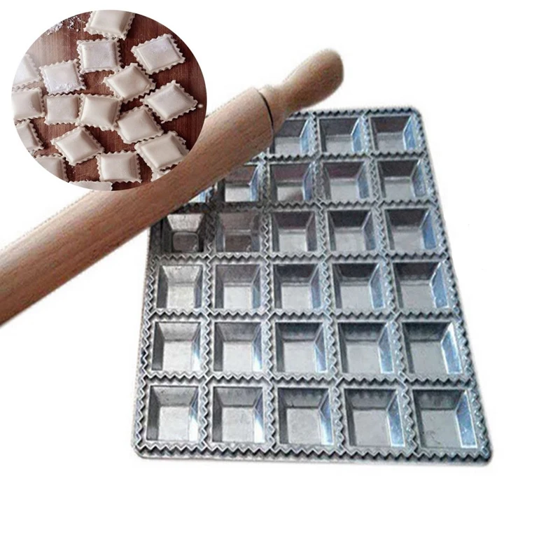 Ravioli Maker Gadgets Fast Press Pasta Silver Dumpling Mold Kitchen Tool