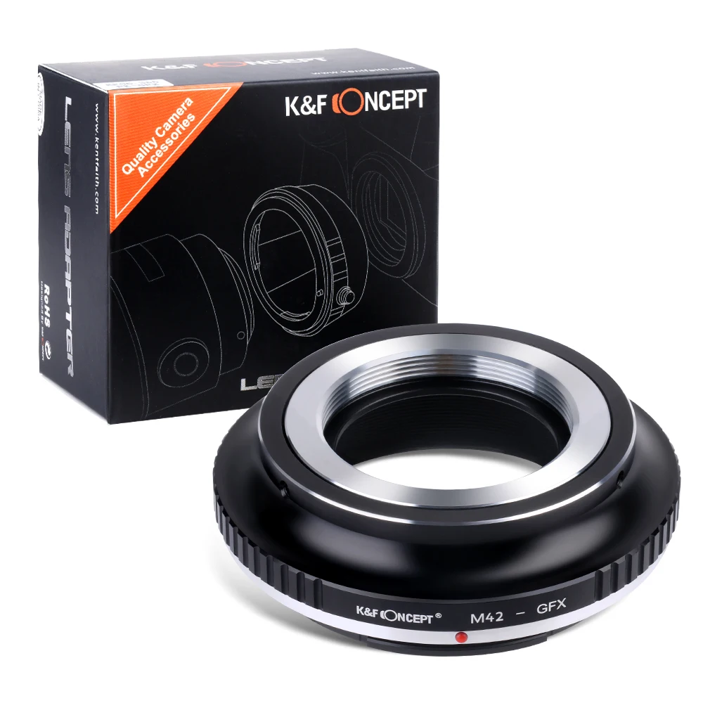 

K&F Concept CL357 Lens Mount Adapter M42 Mount Lens to GFX Series Mount Camera Body Made of aluminum and brass