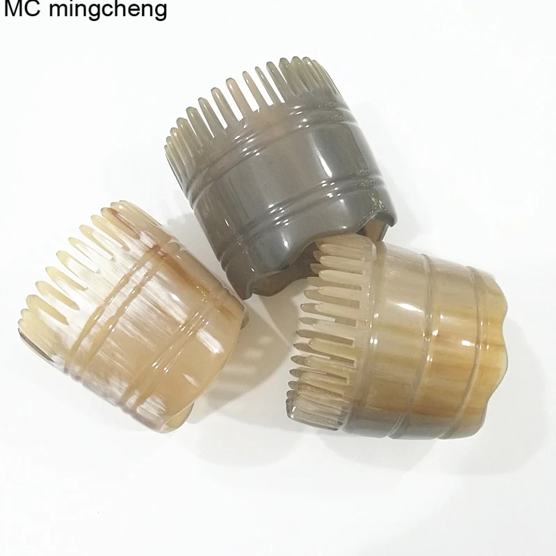 Mc High Quality Yak Horn Comb Hair Washing Head Scalp Shampoo Brush