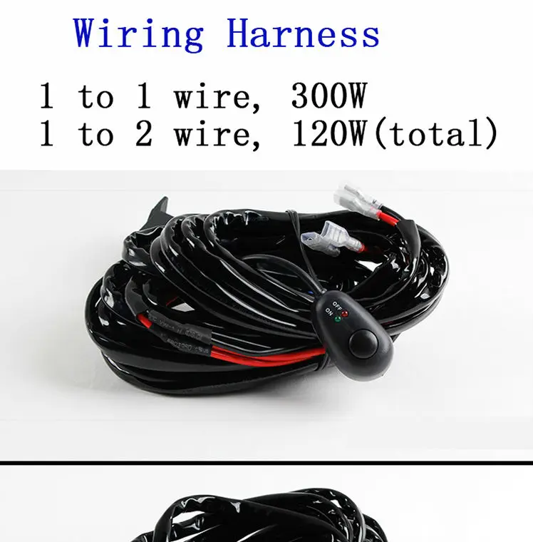 40A Switch Relay Wiring Harness Kit For High Power 4x4 Offroad LED Driving Light 1 (1)