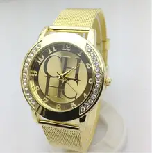 Top marque de luxe montre relogio feminino 2016 Nouveau célèbre femmes montres En Métal Maille En Acier Quartz montres femmes occasionnels montre-bracelet