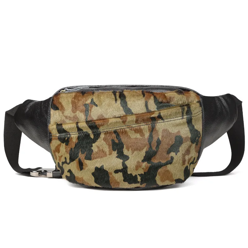 

2018 Vintage Women Men Genuine Leather Bags Handbag Messenger Shoulder Bags Camouflage Soft Handbags