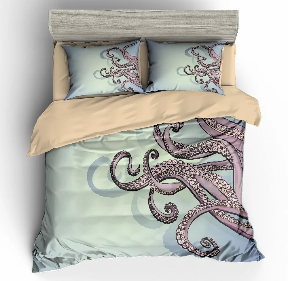 Drop Shipping 3d Duvet Cover Sets Abstract Octopus Hipster Element