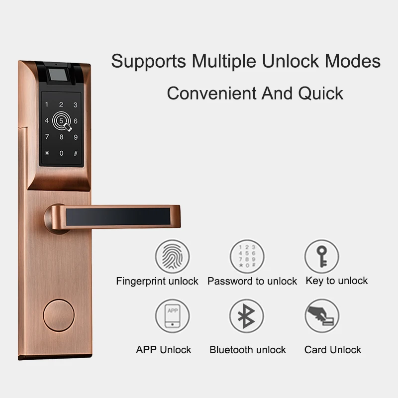 Eseye APP Smart Fingerprint Lock Door Keyless Bluetooth digital Password Electronic Door Lock