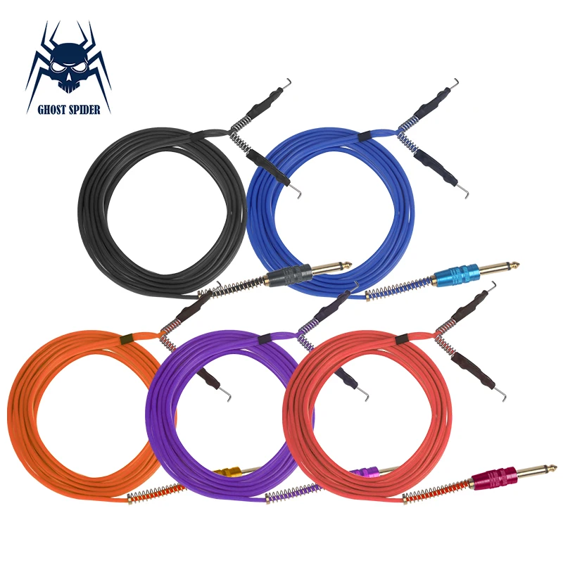 

GHOST SPIDER Professional High Efficience Flexible Long Tattoo Clip Cord Tattoo Machine Gun Power Supply Multiple Color Options