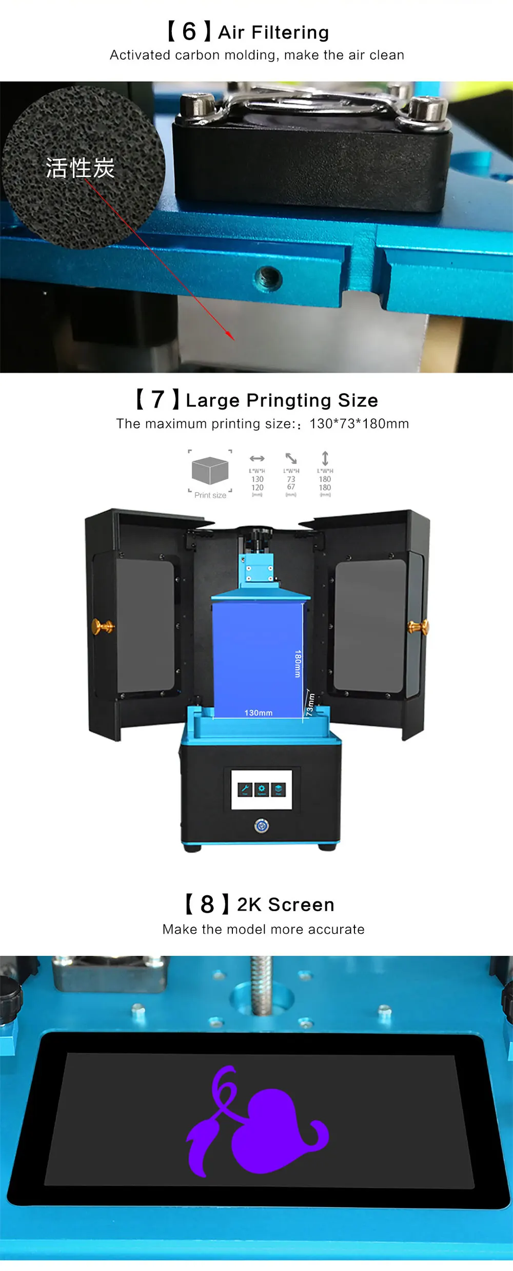 Tronxy ЖК 3d принтер УФ смоляный светильник-лечение DLP/lcd Impresora настольное Использование УФ смола