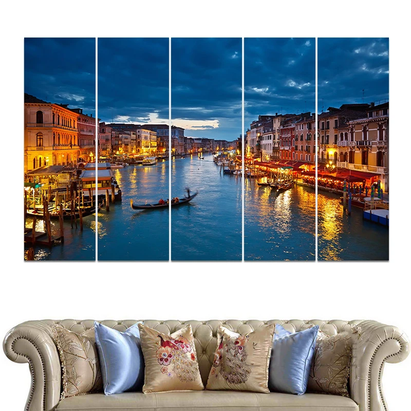 H293 Grand Canal Venice Italy Canvas Poster Wall Art Print Picture Framed