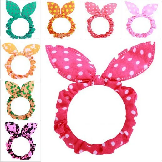 

Promotion Coral New Fashion Female Women Girls Hair Accessories Headwear Rabbit Ears Ring Rope Bands/free Shipping with $10