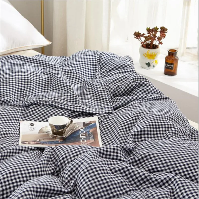 100% Cotton Muslin Blanket Bed Sofa Travel Breathable Summer Soft Throw Blanket 4 Layers Gauze AB Side Bedspread 200*230cm 2