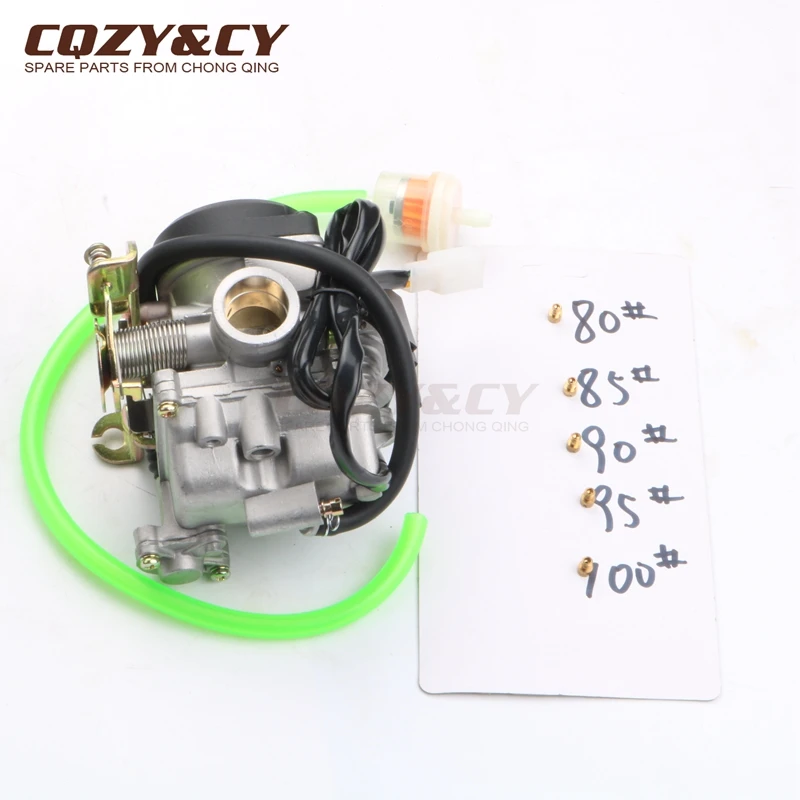 Carburador de Scooter de 20mm Pd20j para Peugeot Velocidadeluta Vivacidade Novo Tweet rs Django Kisbee V-clique 50cc 4-tempos 50 7 High Quality Automóveis e motos