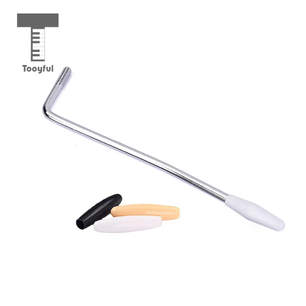 Replacement 5mm Thread Tremolo Arm Whammy Bar with 3pcs Tips for Strat ST Standard Guitar