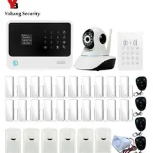 Yobang безопасности-Alarmas Casas Wi-Fi беспроводной Gsm Sms домашней безопасности сигнализации наборы Ios под управлением Android Rfid кнопочная система, Wifi камера
