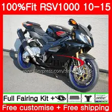 Впрыска для Aprilia Mille RSV1000 10 11 12 13 14 15 83SH11 RSV 1000R R RSV1000R 2010 2011 2012 2013 обтекатель полный Синий blk