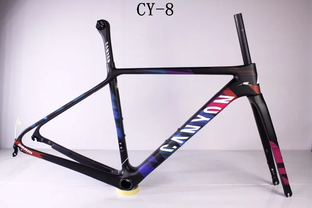 Sale Customized 2019 quadro carbono carbon road frame size46/50/52 V brake disc brake BB86 2 years warranty 22