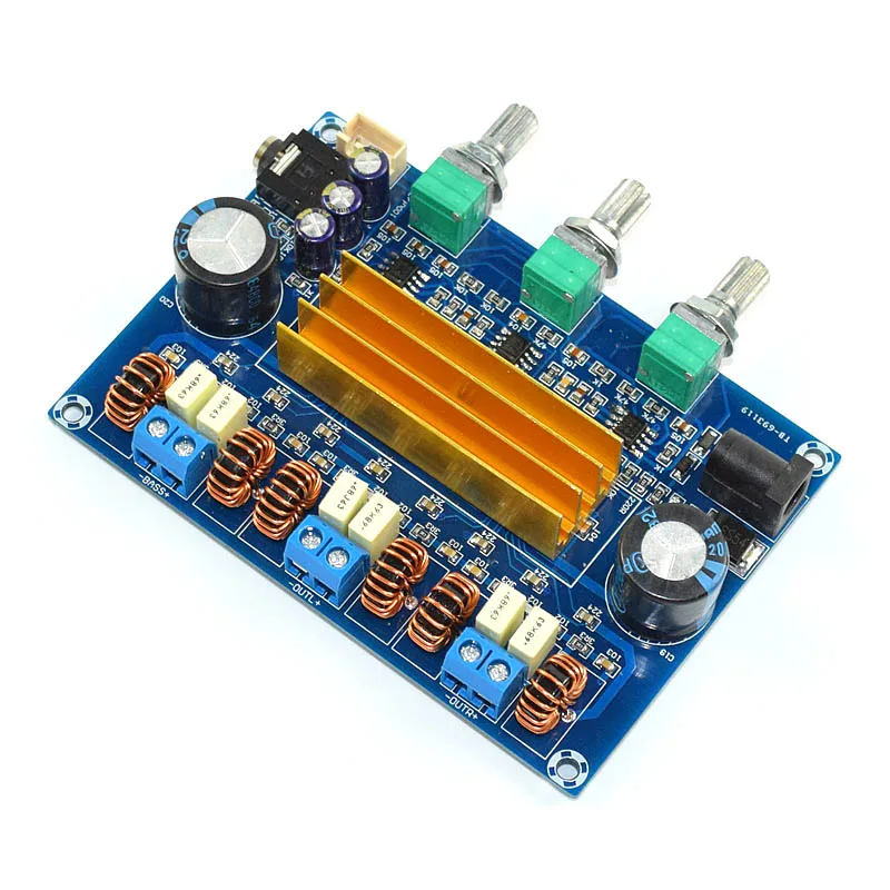KYYSLB 100 Вт + 50 * 2 2A 2*2200 мкФ Класс D DC24V 4 8 евро цифровой усилитель плата двойной чип