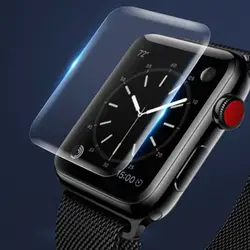 Для Apple Watch Series 4/3/2/1 38 мм 42 мм 40 мм 44 мм HD полный охват PET Экран протектор фильм