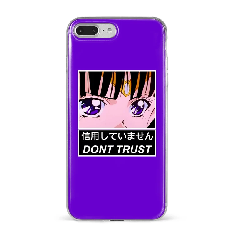 Эстетический красный Vaporwave аниме Ретро винтажный арт Kawaii чехол для iPhone X XS MAX 8 7 6S Plus 5 5S SE 11promax чехол для телефона XR Capa