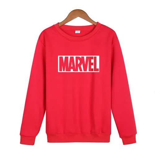 Толстовки Hombre MARVEL Sudaderas в стиле хип-хоп для мужчин s/Madam бренд с буквенным принтом пуловер с капюшоном Толстовка приталенная мужская Толстовка - Цвет: 57red