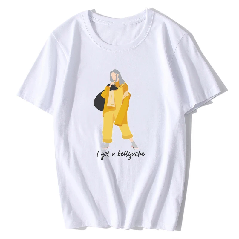 

Popular Singer Billie Eilish Watch Ocean Eyes T shirt Fashion Streetwear 100% Cotton O-neck Top Tee Shirt