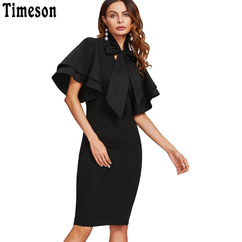 black tunic dress short sleeve