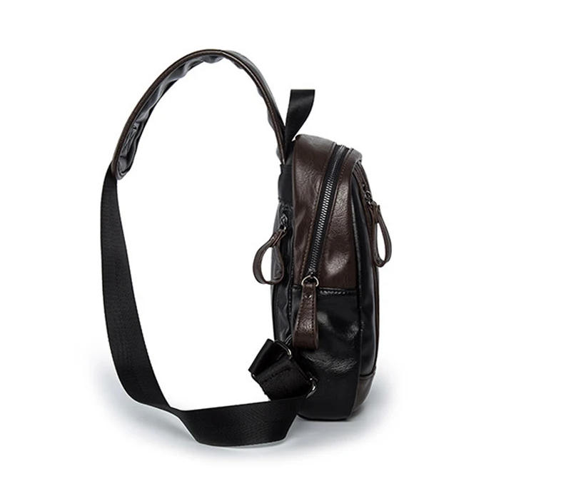 IPad нагрудные сумки для мужчин новая Ретро сумка через плечо для мальчиков водонепроницаемые пу кожаные сумки на плечо противоугонные путешествия мото& Байкерский мешок