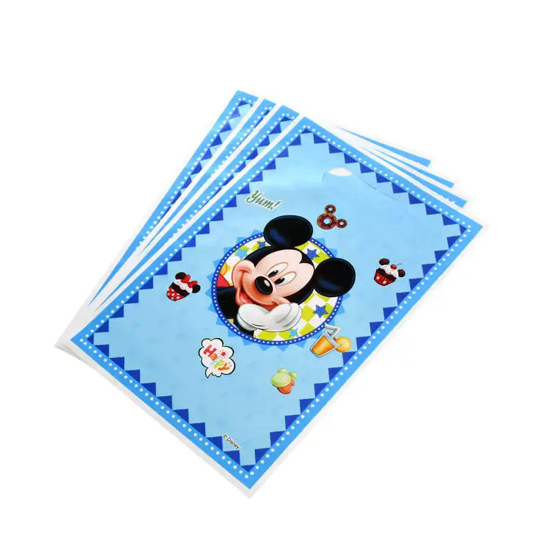 Горячая disney с Микки Маусом и Минни Маус комплект Мышь heme пластиковые Tablecover бумажный стаканчик, тарелка Семья вечерние детского дня рождения, одежда на день рождения, украшения для украшения - Цвет: GiftBag-6Pcs