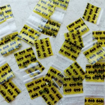 

5MIL 100pcs Small Ziplock bags Design Batman Baggies bags 1" X 1" 1010