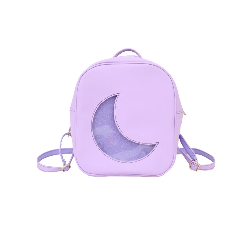 Женский рюкзак прозрачный узор Луны Лолита Студенческая школьная сумка рюкзак цвета конфеты Милая ITA сумка милые девушки подарок