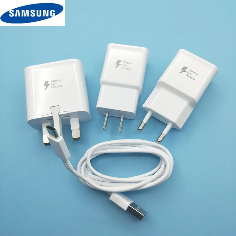 

Original 9V1.67A USB Quick Adaptive Fast Charger+120CM type c Cable For Samsung Galaxy s8 s9 plus note 8 9 A3 A5 A7 2017 A8 2018