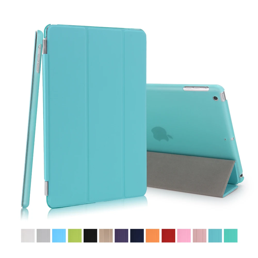 Чехол для for IPad Mini 1/2/3, golp 2 в 1 идеально подходит Магнитный искусственная кожа Smart Cover ПК прозрачный чехол для for IPad Mini 1/ 2/3