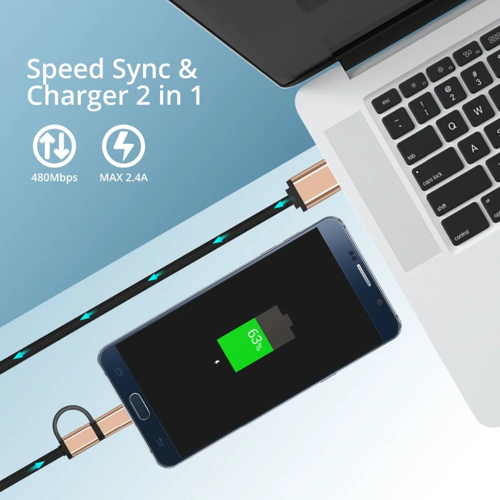 FONKEN выдвижной 2 в 1 USB кабель Micro usb type C телефонный кабель mini type-C провод для быстрой зарядки 1 м передачи данных Мобильные кабели