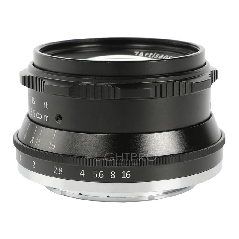 7artisans 35mm F1.2 Prime Lens for Sony E-mount / for Fuji XF APS-C Mirrorless Camera Manual Focus Fixed Lens A6500 A6300 X-A1