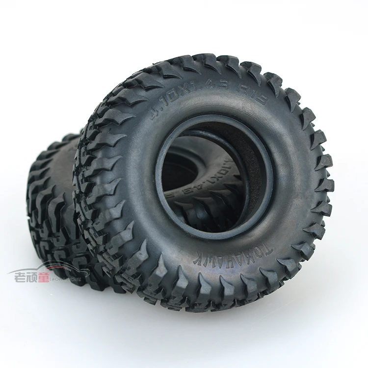 

2pcs CRTY007 1.9 inch simulation climbing car tire tread gravel tire skin SCX10 AX10 ghosts and other general use free shipping