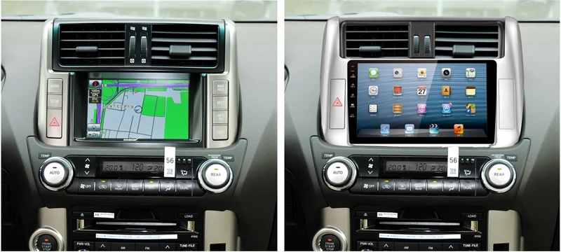 Best 2GB+32GB Android Car Radio 2din Multimedia Player for Toyota Prado 2010-2013 Radio MP5 GPS Navigation DVD Player 2